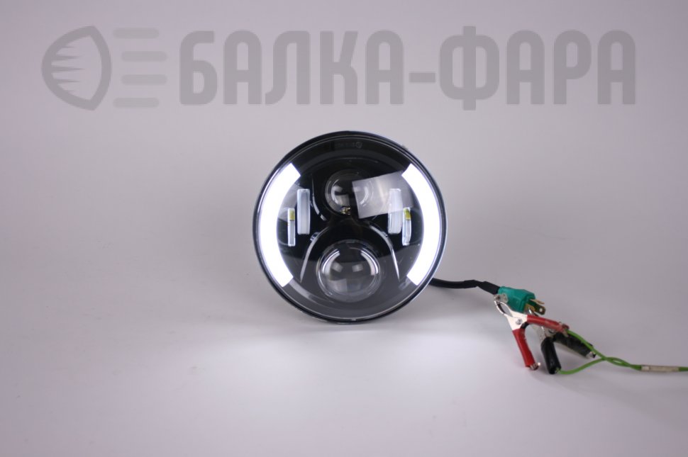 Светодиодная фара 7 дюймов, 40 Ватт, черная, 1 штука в комплекте