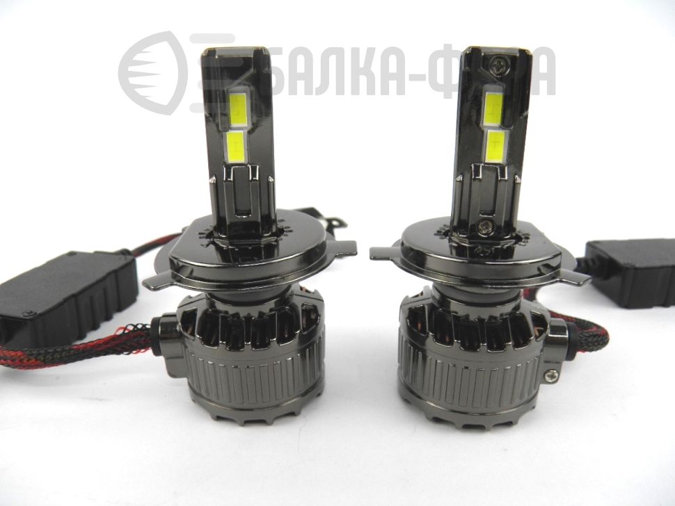 Лампы светодиодные Q15, H4, ближ/дальн, 9-24v, 6000lm, 2 шт.