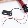 Балка проблесковая 220-W желтая 12-24V
