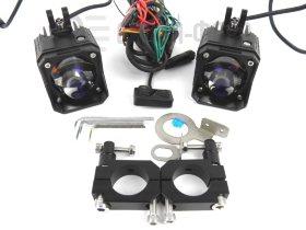 Фары M250 2 шт Белый+Желтый  ближний+дальний